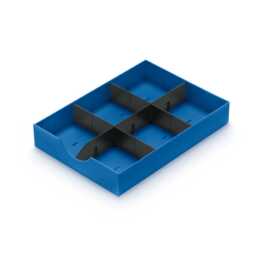 STYRO Schubladeneinsatz (1 Stück, Schwarz, Blau)