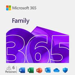 MICROSOFT 365 Famille Extra Time Abo 15 Monate mit automatischer Verlängerung (Abo, 6x, 15 Monate, Französisch)