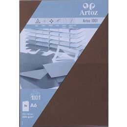 ARTOZ Cartes en blanc (Universel, A6, Brun)