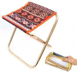 EG chaise pliable de camping de pêche avec sac de rangement - Orange