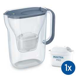 BRITA Carafe filtrante Style Essential (1.4 l, Transparent, Bleu)