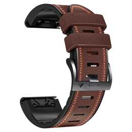EG Cinturini (Garmin fenix 7X Pro Solar fenix 7X Pro Sapphire Solar, Marrone)