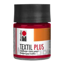 MARABU Colore tessile Plus (50 ml, Fuchsia, Rosso)