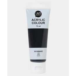 I AM CREATIVE Couleur acrylique (75 ml, Noir)