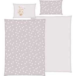HERDING Taie d'oreiller et housse de duvet Flower Bunny (Lapin, Coton)