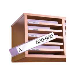 3L GROUP Porte étiquettes (Transparent, 10 pièce)
