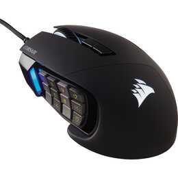 CORSAIR Scimitar RGB Elite Maus (Kabel, Gaming, Schwarz)