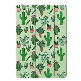 EG Housse pour Apple iPad 9,7 pouces (2017-2018) 5e/6e génération (A1822/A1823/A1893/A1954) - verte - Cactus