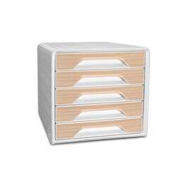 CEP Büroschubladenbox Smoove Silva (A4, 28.8 cm x 36 cm x 27.1 cm, Weiss)