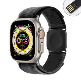 EG Ladearmband (Apple Watch Series 7 / Series 2 / Series 5 / Series 8 / SE / Series 1 / Series 9 / Series 3 / Series 6 / Series 4, Schwarz)