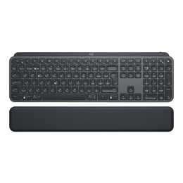 LOGITECH MX Keys Plus - Advanced Wireless Illuminated Keyboard with Palmrest (frequenza radio, Bluetooth, USB, Svizzera, Senza fili)