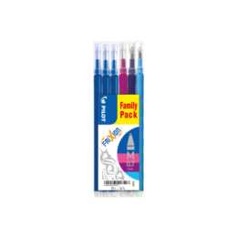 PILOT PEN Kugelschreibermine FriXion (Violett, Blau, Hellbraun, Pink, 6 Stück)