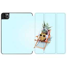 EG Housse (11", iPad Pro 11 (4. Gen. 2022), Bleu, Ananas)