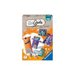 RAVENSBURGER EcoCreate Monster Games Bastelmaterial-Box (Schneiden, Kleben)