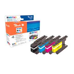 PEACH LC-1240 (Jaune, Noir, Magenta, Cyan, Multipack)