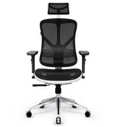 DIABLO CHAIRS Sedia da gaming V-Basic (Nero, Bianco)