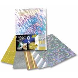 FOLIA Bastelpapier-Set (Mehrfarbig, 5 Stück)