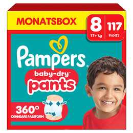 PAMPERS Baby-Dry Pants Extra Large T. 8 (117 pezzo)