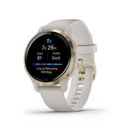 GARMIN Venu 2S (40 mm, One Size, Gold, Beige, Polymer, Edelstahl)