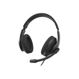HAMA Office Headset HS-USB300 (Over-Ear, Kabel, Schwarz)