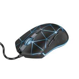 TRUST GXT 133 Maus (Kabel, Gaming, Schwarz)