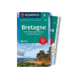 KOMPASS Wanderführer Bretagne, vom Mont-Saint-Michel bis Saint-Nazaire, 55 Touren