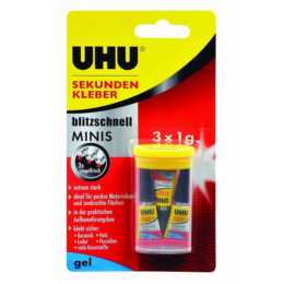 UHU Supercolla Mini (3 g, 3 pezzo)