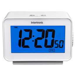 INTERTRONIC Réveil classique (Blanc)