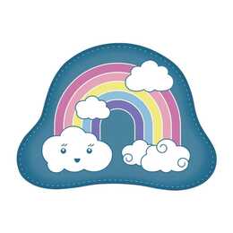STEP BY STEP Magnetapplikation Magic Mags Flash Rainbow Neyla (Blau, Weiss)