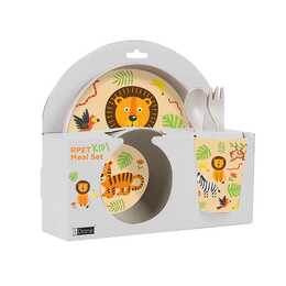 I-DRINK Kindergeschirr-Set Jungle (Löwe, 5 Stück)