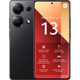 XIAOMI Redmi Note 13 Pro (256 GB, Nero mezzanotte, 6.67", 200 MP)