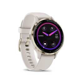 GARMIN Venu 3S (41 mm, Polymère, Acier inox, Or)