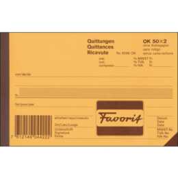 FAVORIT SPA Quittung (A6)