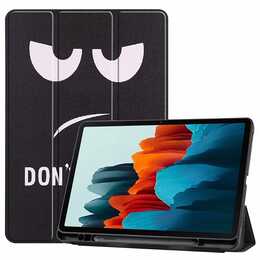 EG Hülle für Samsung Galaxy Tab S7+ (2020) - schwarz - Don't Touch Me