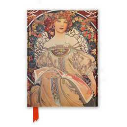 FLAME TREE Carnets Mucha: Reverie (14.8 x 21 cm, Ligné)