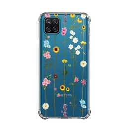 EG Backcover (Galaxy A22 4G, Blumen, Transparent)