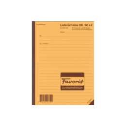 FAVORIT SPA Lieferschein (A5)