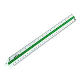 RUMOLD Dreikantmassstab (30 cm, Weiss)