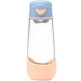 B.BOX Borraccia Feeling Peachy (600 l, Transparente, Color pesca, Blu)