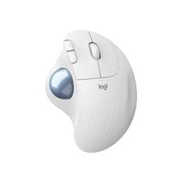 LOGITECH Ergo M575 Bluetooth Maus (Kabellos, Office, Weiss)