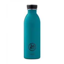 24BOTTLES Gourde isotherme Urban Atlantic Bay (0.5 l, Noir, Petrol)