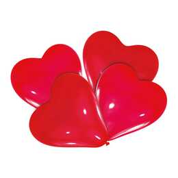 NEUTRAL Ballon Herz (4 Stück)