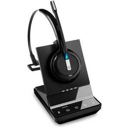 SENNHEISER Casque micro de bureau Impact SDW 5015  (On-Ear, Sans fil, Noir)