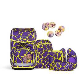 ERGOBAG Jeu de sacoches Cubo Light SuBärkraft (19 l, Mauve, Jaune)