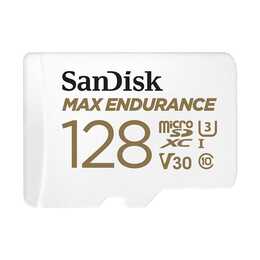 SANDISK MicroSDXC UHS-I Max Endurance (UHS-I Class 3, Class 10, Video Class 30, 128 GB, 100 MB/s)