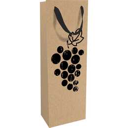 BRAUN + COMPANY Sac à bouteilles (Noir, Vin)