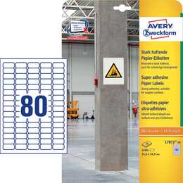 AVERY ZWECKFORM Druckeretikettenbogen (16.9 x 35.6 mm)