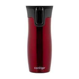 CONTIGO Thermobecher West Loop (0.47 l, Schwarz, Rot)