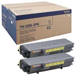 BROTHER TN3280 (Duopack, Schwarz)