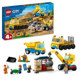 LEGO City Baufahrzeuge und Kran mit Abrissbirne (60391)
